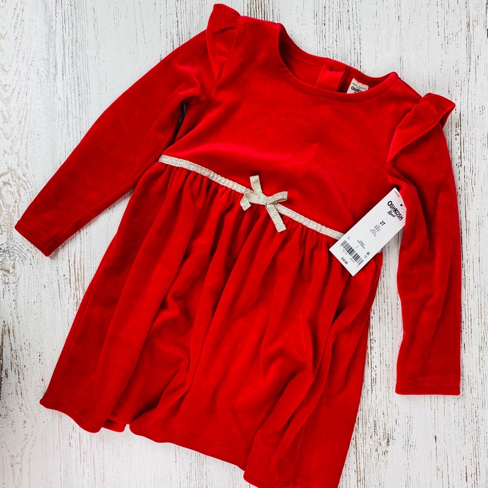 oshkosh toddler girl dress christmas 2t